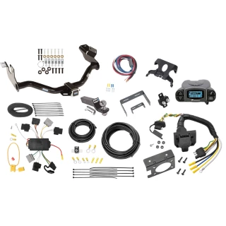 Trailer Hitch Tow Package Prodigy P3 Brake Control For 05-07 Ford Escape 05-06 Mazda Tribute w/ 7-Way RV Wiring 2" Drop Mount 2" Ball Class 3 2" Receiver Reese Tekonsha