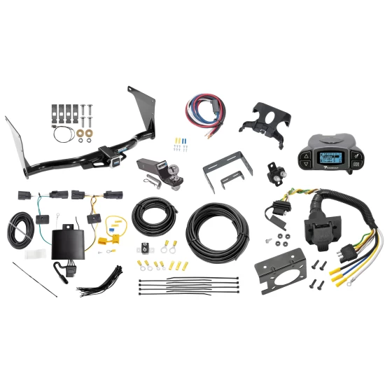 Trailer Hitch Tow Package Prodigy P3 Brake Control For 19-19 Ford Escape All Models w/ 7-Way RV Wiring 2" Drop Mount 2" Ball Class 3 2" Receiver Reese Tekonsha