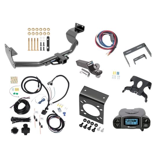 Trailer Hitch Tow Package Prodigy P3 Brake Control For 13-18 Hyundai Santa Fe Sport 14-15 KIA Sorento w/ 7-Way RV Wiring 2" Drop Mount 2" Ball Class 3 2" Receiver Sport w/Factory Tow Package (5 Passenger) Reese Tekonsha