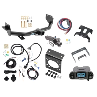 Trailer Hitch Tow Package Prodigy P3 Brake Control For 13-18 Hyundai Santa Fe 2019 XL ONLY w/ 7-Way RV Wiring 2" Drop Mount 2" Ball Class 3 2" Receiver Sport w/Factory Tow Package (5 Passenger) Reese Tekonsha