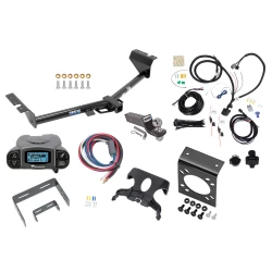 Trailer Hitch Tow Package Prodigy P3 Brake Control For 15-21 KIA Sedona All Models w/ 7-Way RV Wiring 2" Drop Mount 2" Ball Class 4 2" Receiver Reese Tekonsha