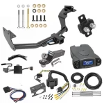 Trailer Hitch Tow Package Prodigy P3 Brake Control For 19-20 Hyundai Santa Fe (Except XL Models) w/ 7-Way RV Wiring 2" Drop Mount 2" Ball Class 3 2" Receiver Reese Tekonsha
