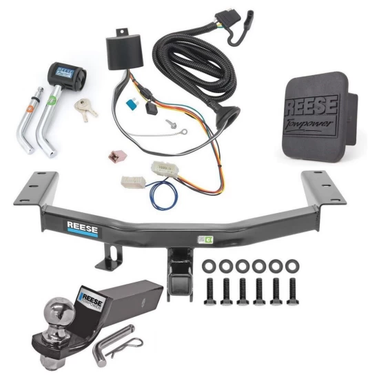 Reese Trailer Tow Hitch For 16-22 Honda Pilot All Models Deluxe Package Wiring 2" Ball and Lock