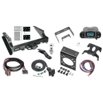 Class 5 18K Trailer Hitch Tow Package Prodigy P3 Brake Control For 99-16 Ford F-250 F-350 F-450 Super Duty Standard Bed & Bumper w/ 7-Way RV Wiring 2" Drop Mount 2" Ball Class 4 2" Receiver Reese Tekonsha