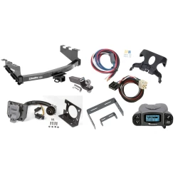 Trailer Hitch Tow Package Prodigy P3 Brake Control For 14-18 Chevy Silverado GMC Sierra 1500 (2019 LD & Legacy) w/ 7-Way RV Wiring 2" Drop Mount 2" Ball Class 4 2" Receiver Reese Tekonsha
