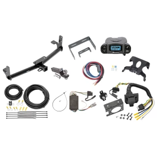 Trailer Hitch Tow Package Prodigy P3 Brake Control For 05-06 Chevrolet Equinox 06-06 Pontiac Torrent w/ 7-Way RV Wiring 2" Drop Mount 2" Ball Class 3 2" Receiver Reese Tekonsha