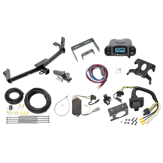 Trailer Hitch Tow Package Prodigy P3 Brake Control For 05-06 Chevrolet Equinox 2006 Pontiac Torrent w/ 7-Way RV Wiring 2" Drop Mount 2" Ball Class 3 2" Receiver Reese Tekonsha