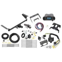 Trailer Hitch Tow Package Prodigy P3 Brake Control For 17-20 Chrysler Pacifica Limited Touring L Plus Exc Hybrid w/ 7-Way RV Wiring 2" Drop Mount 2" Ball Class 3 2" Receiver Reese Tekonsha