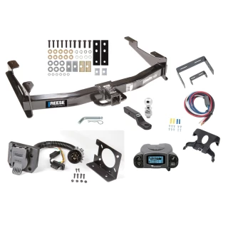 96944 74682 21330 63836 63240 90195 Reese Class 5 13K Trailer Hitch Tow Package Prodigy P3 Brake Control 07-10 Chevrolet Silverado 2500 HD 3500 HD 7-Way RV Wiring 2-5/16" Ball 2" Drop Mount 2" Receiver Reese Tekonsha 03 04 05 06 07 2003 200 Class 5 13K Trailer Hitch Tow Package Prodigy P3 Brake Control For 07-10 Chevrolet Silverado 2500 HD 3500 HD w/ 7-Way RV Wiring 2-5/16" Ball 2" Drop Mount 2" Receiver Reese Tekonsha