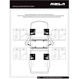 Rola Roof Rack Cross Bars For 05-22 Toyota Tacoma Double Cab with naked roof Aluminum Extreme Cross Bar DFE Series