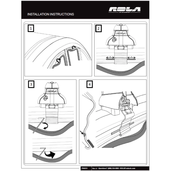 Rola Roof Rack Cross Bars w/ Keys For 15-22 Chevy Colorado GMC Canyon Extended Cab with naked roof Aluminum Extreme Cross Bar DFE Series