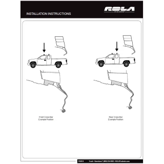 Rola Roof Rack Cross Bars For 05-22 Toyota Tacoma Double Cab with naked roof Aluminum Extreme Cross Bar DFE Series
