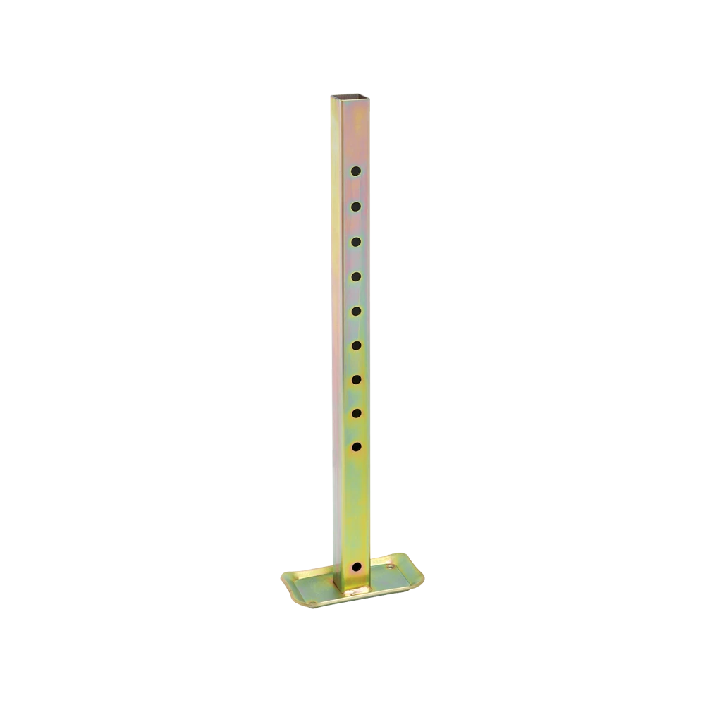Fulton Square Tube Trailer Stabilizer Jack, Adjustable 25"-37", Zinc Plated