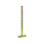Fulton Square Tube Trailer Stabilizer Jack Adjusts 25 inch to 37 inch Zinc Plated corrosion resistance for cargo trailers Industrial implements and equipment outriggers