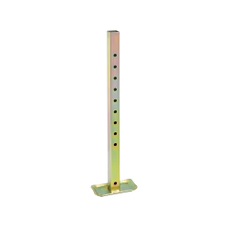 Fulton Square Tube Trailer Stabilizer Jack Adjusts 25 inch to 37 inch Zinc Plated corrosion resistance for cargo trailers Industrial implements and equipment outriggers