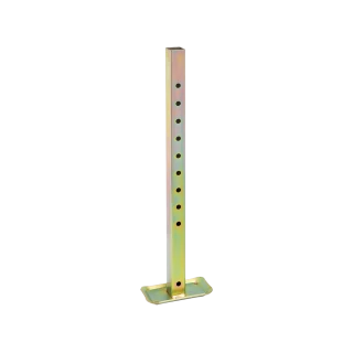 Fulton Square Tube Trailer Stabilizer Jack, Adjustable 25"-37", Zinc Plated