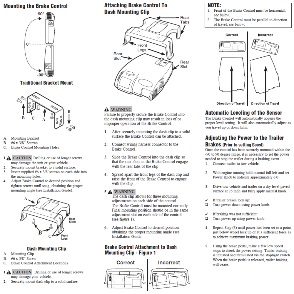 Economy I-Stop Brake Brake Control w/ 7-Way Wiring For 03-27 Chevy Express GMC Savana 1500 2500 3500 3 Axles
