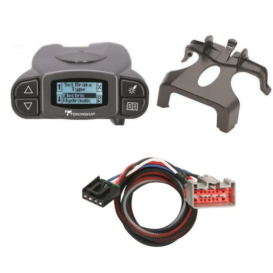 Tekonsha Prodigy P3 Trailer Brake Control for 15-24 Ford Expedition Lincoln Navigator w/ Plug Play Wiring Adapter Proportional Eletric Trailer Brakes Module Box Controller