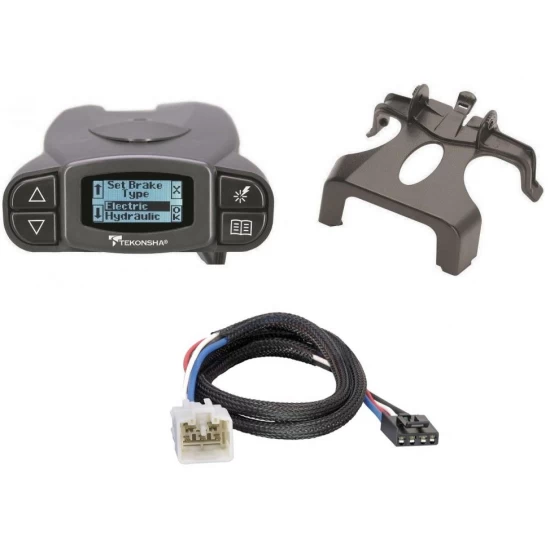 Tekonsha Prodigy P3 Trailer Brake Control for 03-24 Toyota Sequoia w/ Plug Play Wiring Adapter Proportional Eletric Trailer Brakes Module Box Controller
