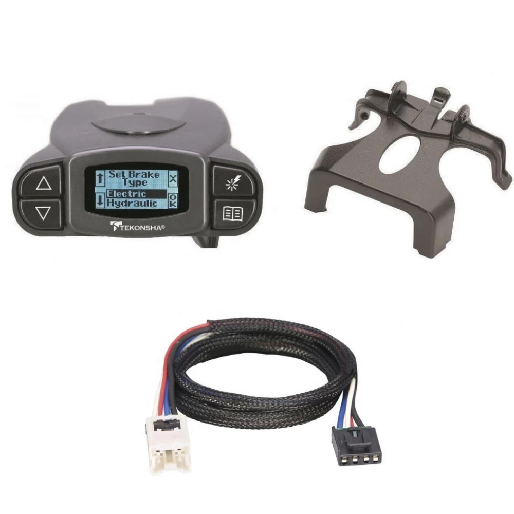 Tekonsha Prodigy P3 Trailer Brake Control for 14-21 Infiniti QX80 14-20 QX60 w/ Plug Play Wiring Adapter Proportional Eletric Trailer Brakes Module Box Controller