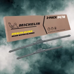 For 2022-2022 Rivian R1T Windshield Wiper Blades 2 Pack Michelin Stealth Ultra 24 & 18 inch Size