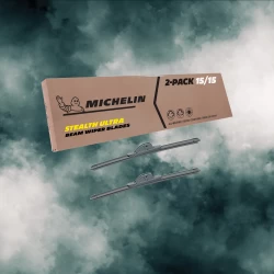For 1984-1989 Bertone X-1/9 Windshield Wiper Blades 2 Pack Michelin Pro Plus Silicone 15 inch Size