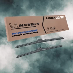 For 1989-1994 Suzuki Swift Windshield Wiper Blades 2 Pack Michelin Pro Plus Silicone 20 & 18 inch Size
