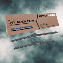 For 2018-2020 Mitsubishi Eclipse Cross Windshield Wiper Blades 2 Pack Michelin Pro Plus Silicone 24 & 20 inch Size
