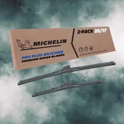 For 2010-2016 Cadillac SRX Windshield Wiper Blades 2 Pack Michelin Pro Plus Silicone 26 & 17 inch Size