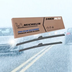 For 2008-2014 Hino 268A Windshield Wiper Blades 2 Pack Michelin Pro Plus Silicone 26 & 22 inch Size