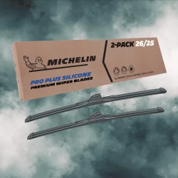 For 2013-2020 Ford Fusion Windshield Wiper Blades 2 Pack Michelin Pro Plus Silicone 26 & 25 inch Size