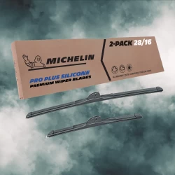 For 2021-2022 Ford Transit Courier Windshield Wiper Blades 2 Pack Michelin Pro Plus Silicone 28 & 16 inch Size