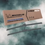 2004, 2005, 2006, 2007, 2008, 2009, 2010, Peugeot, 307, Windshield, Wiper, Blades, 2, Pack, Michelin, Pro, Plus, Silicone, 28, &, 24, inch, Siz Fits 2004-2010 Peugeot 307 Windshield Wiper Blades Replacement 2 Pack Michelin Pro Plus Silicone 28 & 24 inch Size