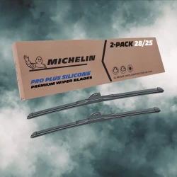 For 2013-2018 Ford C-Max Windshield Wiper Blades 2 Pack Michelin Pro Plus Silicone 28 & 25 inch Size