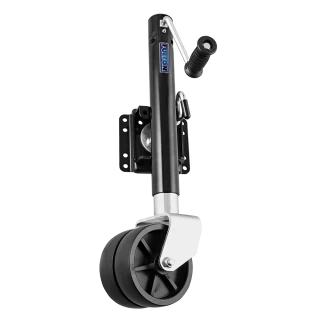 Fulton 1500 lbs Dual Wheel Marine Trailer Jack Fulton 1500 lbs Dual Wheel Trailer Jack, Black Zinc, for Marine and Boat Applications