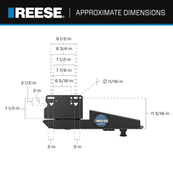 Reese 20K Fifth Wheel Trailer Hitch with Sidewinder Pinbox for Ram 1500
