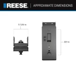 Reese 20K Fifth Wheel Trailer Hitch with Sidewinder for short beds