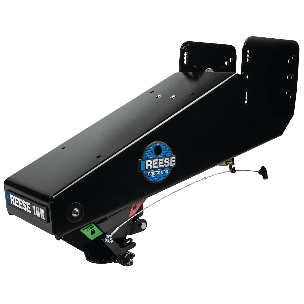 Reese Goose Box™ 5th Fifth Wheel Hitch Pin Box, Air Ride, 16,000 lbs. Capacity, Fits Lippert (1621, 1716, 0719), Fabex PB 600 Series