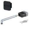 Hitch Receiver Security Lock and Hitch Cover Combo for 1-1/4" Trailer Hitch Receivers Curt Manufacturing