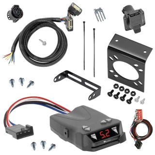 For 2015-2021 Ford F-150 7-Way RV Wiring + Tekonsha Brakeman IV Brake Control + Plug & Play BC Adapter By Tekonsha