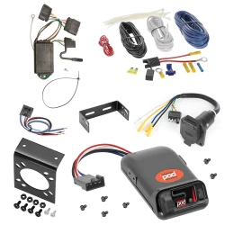 For 04-12 Chevy Colorado GMC Canyon 06-08 Isuzu I-Series Pickup 7 Way Trailer Wiring RV 7 Pin 7 Blade + Pro Series POD Brake Controller + Wiring Adapter By Tekonsha