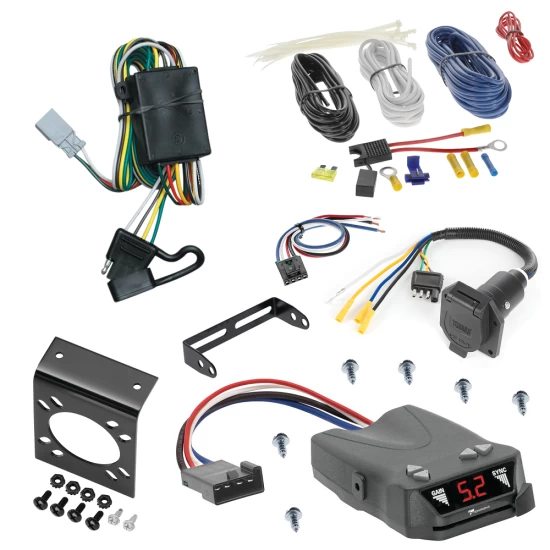 For 2001-2006 Acura MDX 7-Way RV Wiring + Tekonsha Brakeman IV Brake Control + Generic BC Wiring Adapter By Tekonsha