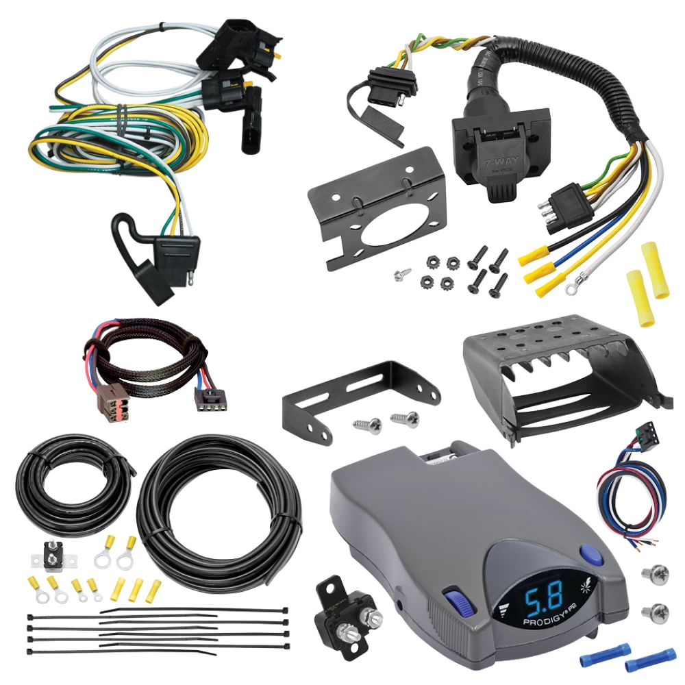 For 2002-2003 Ford Explorer 7-Way RV Wiring + Tekonsha Prodigy P2 Brake Control + Plug & Play BC Adapter By Tekonsha