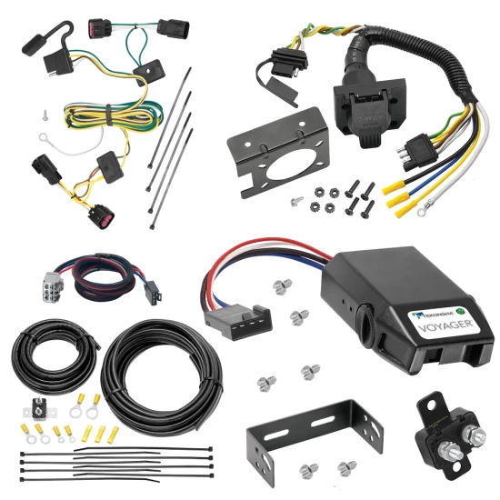 For 2009-2012 Chevrolet Traverse 7-Way RV Wiring + Tekonsha Voyager Brake Control + Plug & Play BC Adapter By Tekonsha