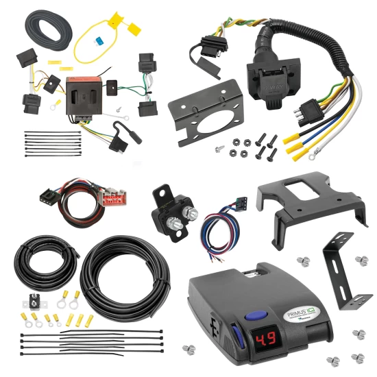 For 2009-2014 Ford E-250 Econoline 7-Way RV Wiring + Tekonsha Primus IQ Brake Control + Plug & Play BC Adapter By Tekonsha