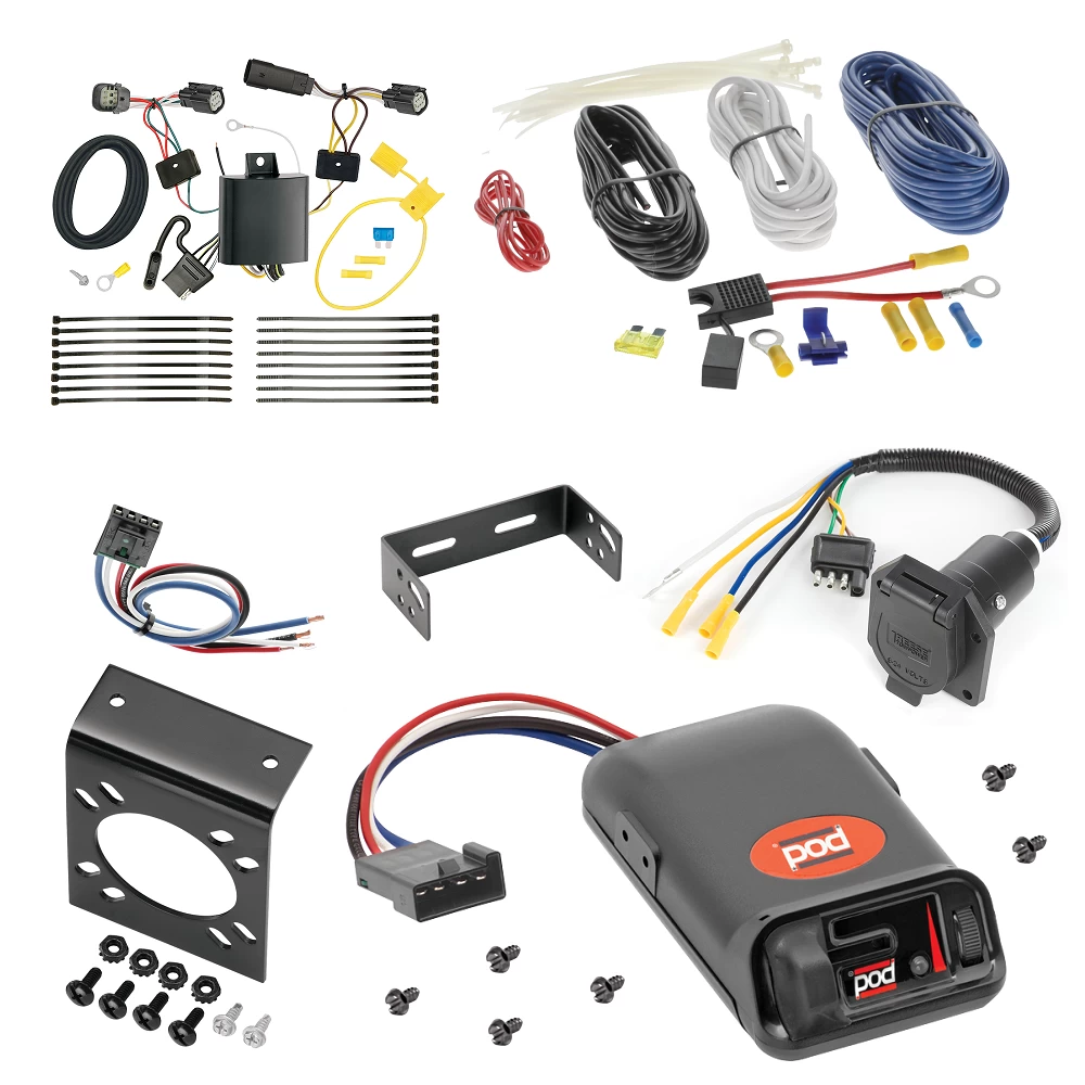 For 2017-2023 Buick Encore 7-Way RV Wiring + Pro Series POD Brake Control + Generic BC Wiring Adapter (Excludes: Encore GX Models) By Tekonsha