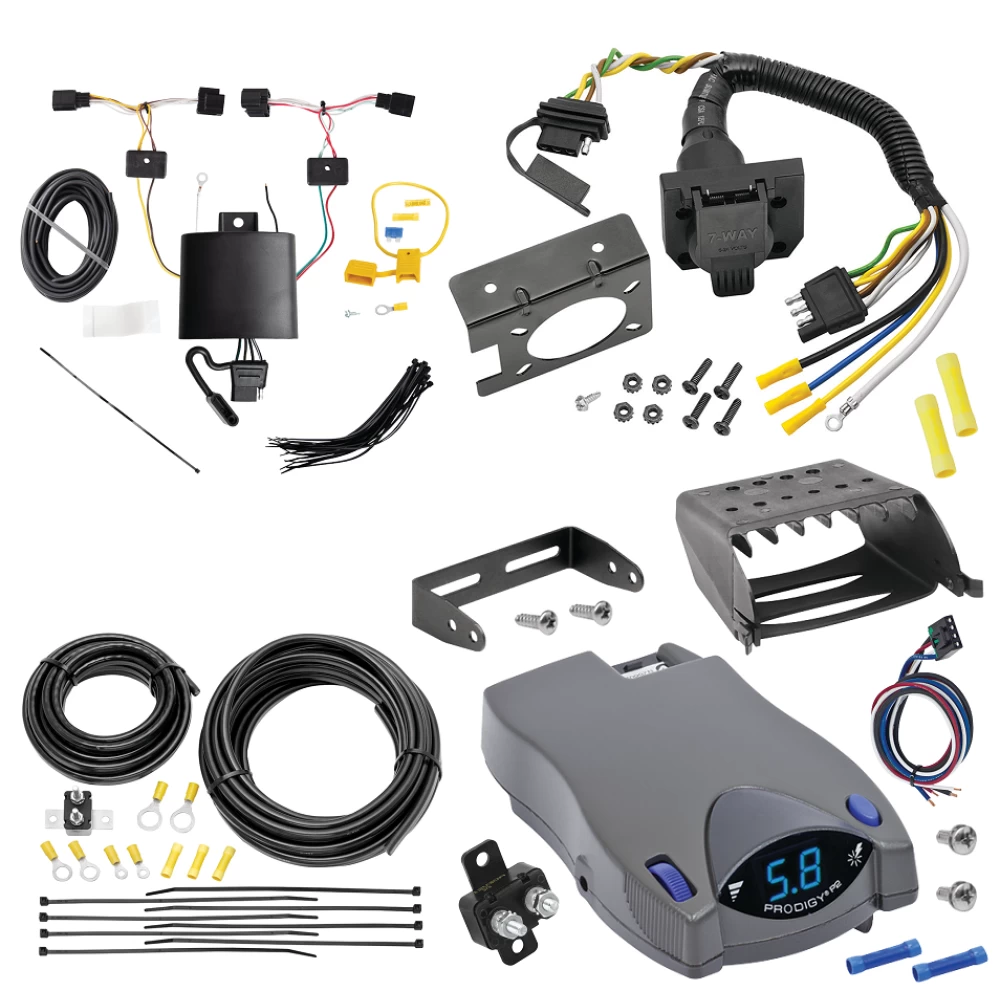 For 2022-2023 Acura MDX 7-Way RV Wiring + Tekonsha Prodigy P2 Brake Control By Tekonsha