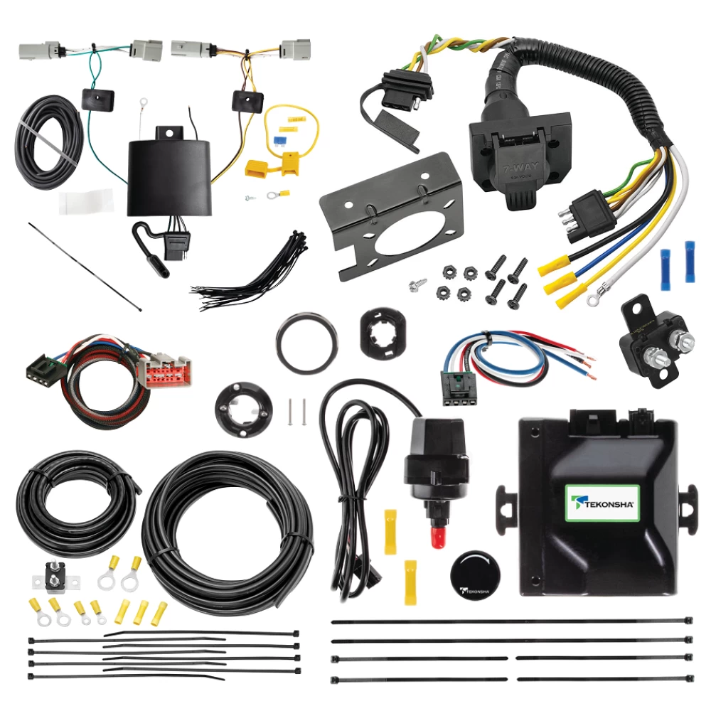 For 2021-2024 Ford Bronco Tekonsha Prodigy iD Bluetooth Wireless Brake Control + Plug & Play BC Adapter + 7-Way RV Wiring (Excludes: w/LED Taillights Models) By Tekonsha