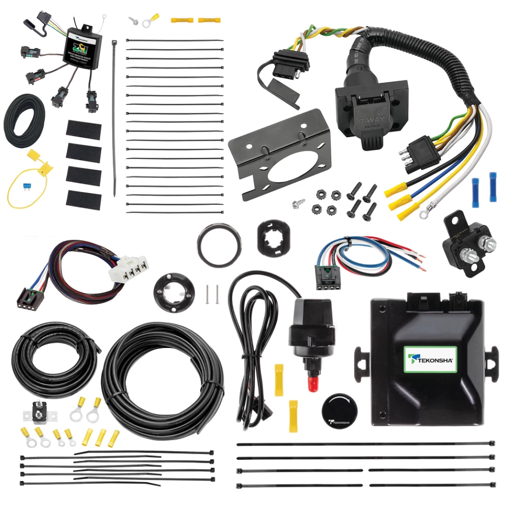 For 2007-2010 Dodge Ram 3500 Tekonsha Prodigy iD Bluetooth Wireless Brake Control + Plug & Play BC Adapter + 7-Way RV Wiring By Tekonsha