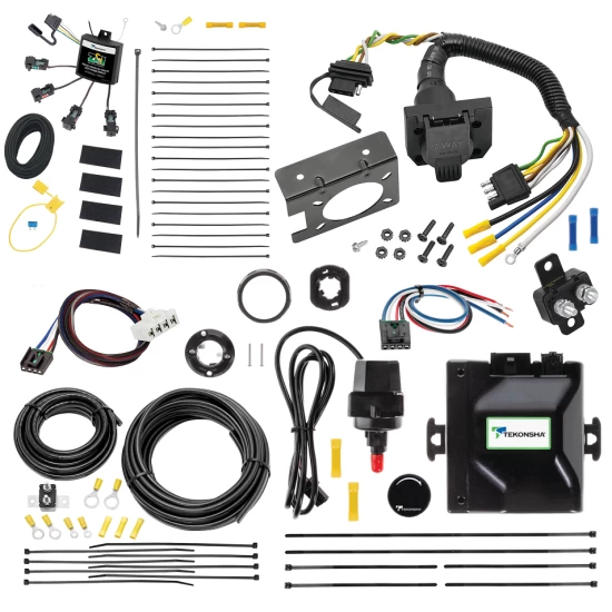 For 2007-2010 Dodge Ram 3500 Tekonsha Prodigy iD Bluetooth Wireless Brake Control + Plug & Play BC Adapter + 7-Way RV Wiring By Tekonsha